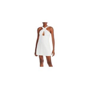 Women's Whisper Ruth Crossover-Neck Keyhole Dress